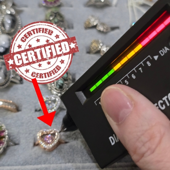 Pink Tanzanite ✦ Heart‑Shaped Moissanite Ring ✦ Sterling Silver 14K Rose Gold 7 - Picture 8 of 12